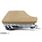 Eevelle Boat Cover BAY BOAT Rounded Bow, Center Console, TTop Inboard Fits 30ft 6in L up to 120in W Khaki SFBCCTT30120-KHA - alternate 1
